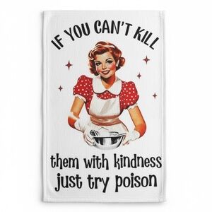 Funny Retro Kitchen Towel